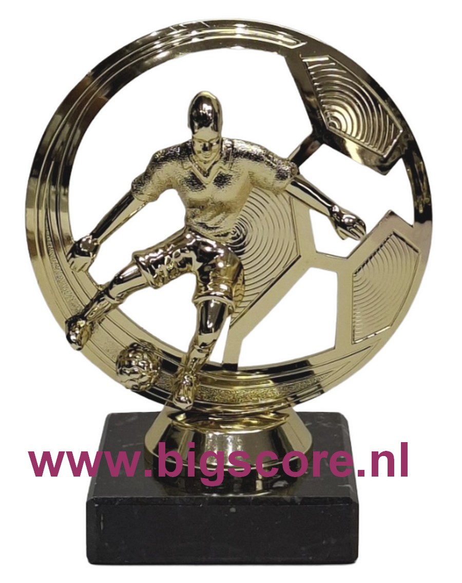 Voetbalbeker Kunststof goud DA BST 38230 op aanvraag!!